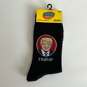 President Donald Trump Save America Men's Size 6-12 Crazy Socks New in Packaging